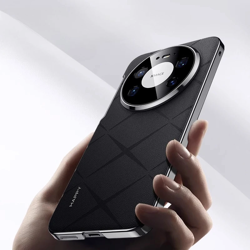 Para Huawei Mate 80 Pro Max funda de marco chapado de cuero de lujo para Huawei Mate80 Pro RS protección de cámara cubierta dura a prueba de golpes - imagen 5