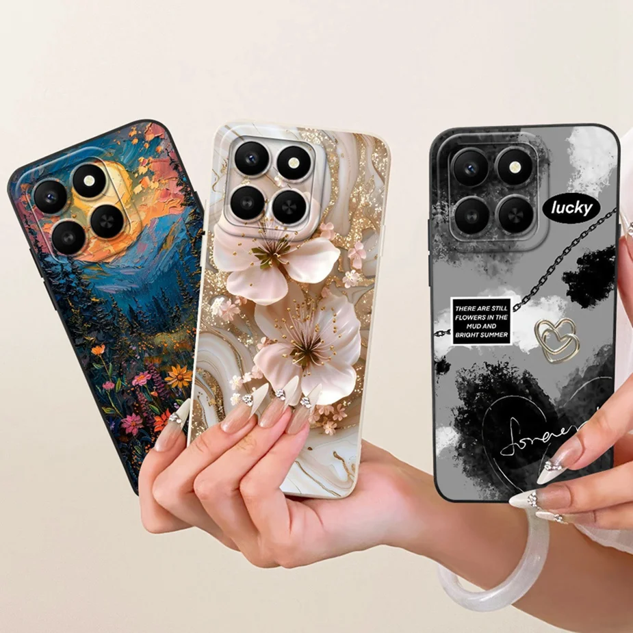 Para Honor 400 funda inteligente LGN-NX1 de lujo Popular cubierta pintada de caramelo funda de teléfono suave de TPU para Honor X7d 4G HonorX7d 5G Fundas bolsas - imagen 3