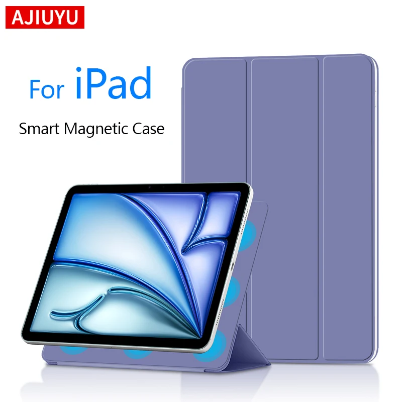 Smart Folio para iPad Pro 11 1st 2nd 3rd 4th funda Air 11 13 pulgadas M3 M2 funda para iPad 10th Air 6 5 4 10,9 "Mini 7 6 cubierta magnética