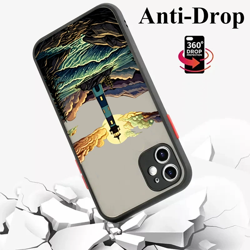 Funda para Xiaomi 13T Pro Mi 14 13 12 11 Lite5G NE 12T Poco X5 X3 F5 X6 M6 F6 Pro 4G paisaje de amanecer hermosa cubierta de río de montaña - imagen 5