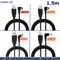 Cable USB retráctil carga rápida múltiples conectores