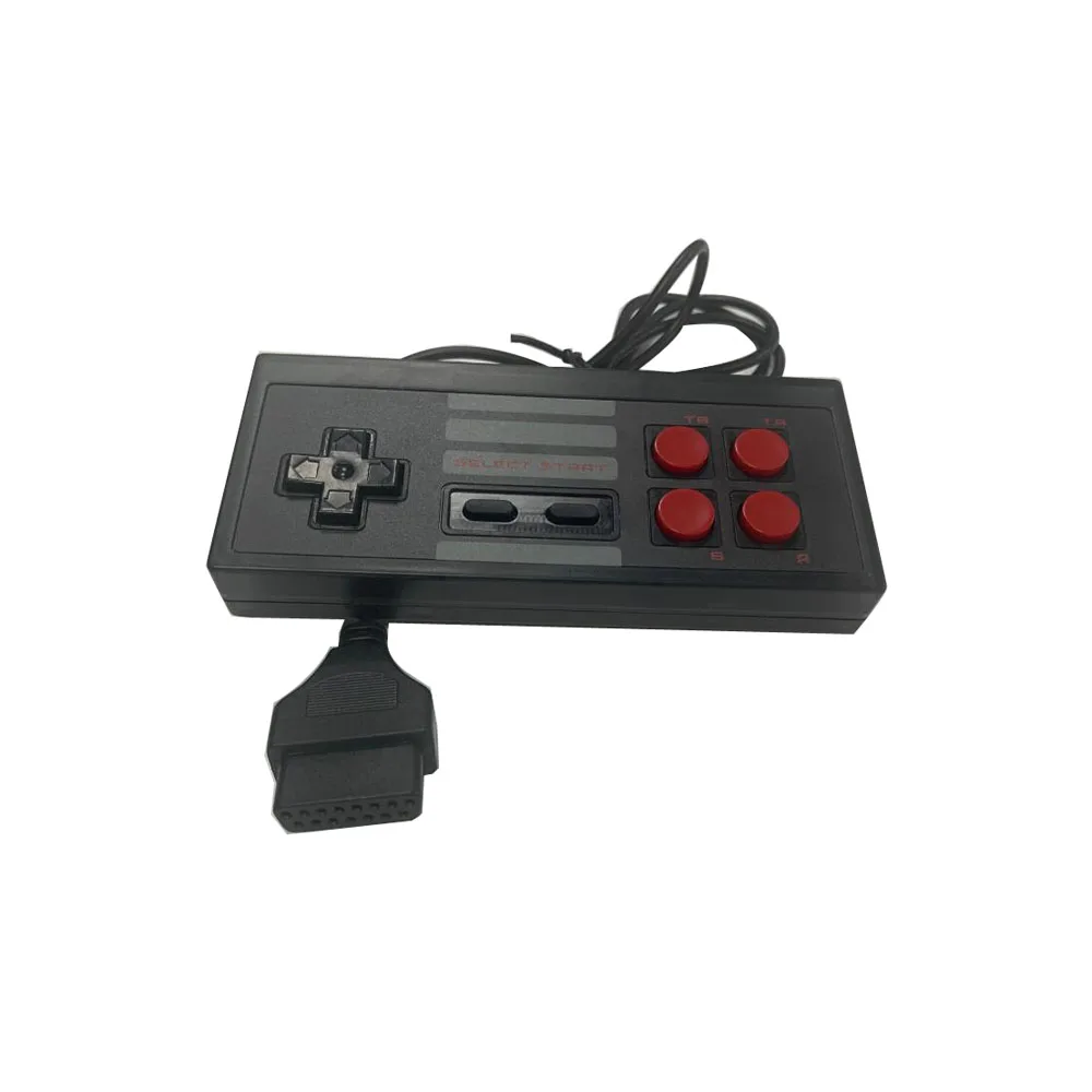 Consola de juegos gamepad 8bit estilo 15Pin 7PIN controlador de Cable de enchufe para NES para FC wird controlador de juego negro transparente - imagen 3