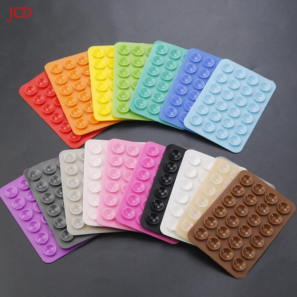 Ventosa de silicona gruesa, 24 ventosas cuadradas, teléfono móvil, tableta, equipaje, Cargador Universal, Funda de cuero, 2 unidades - imagen 2