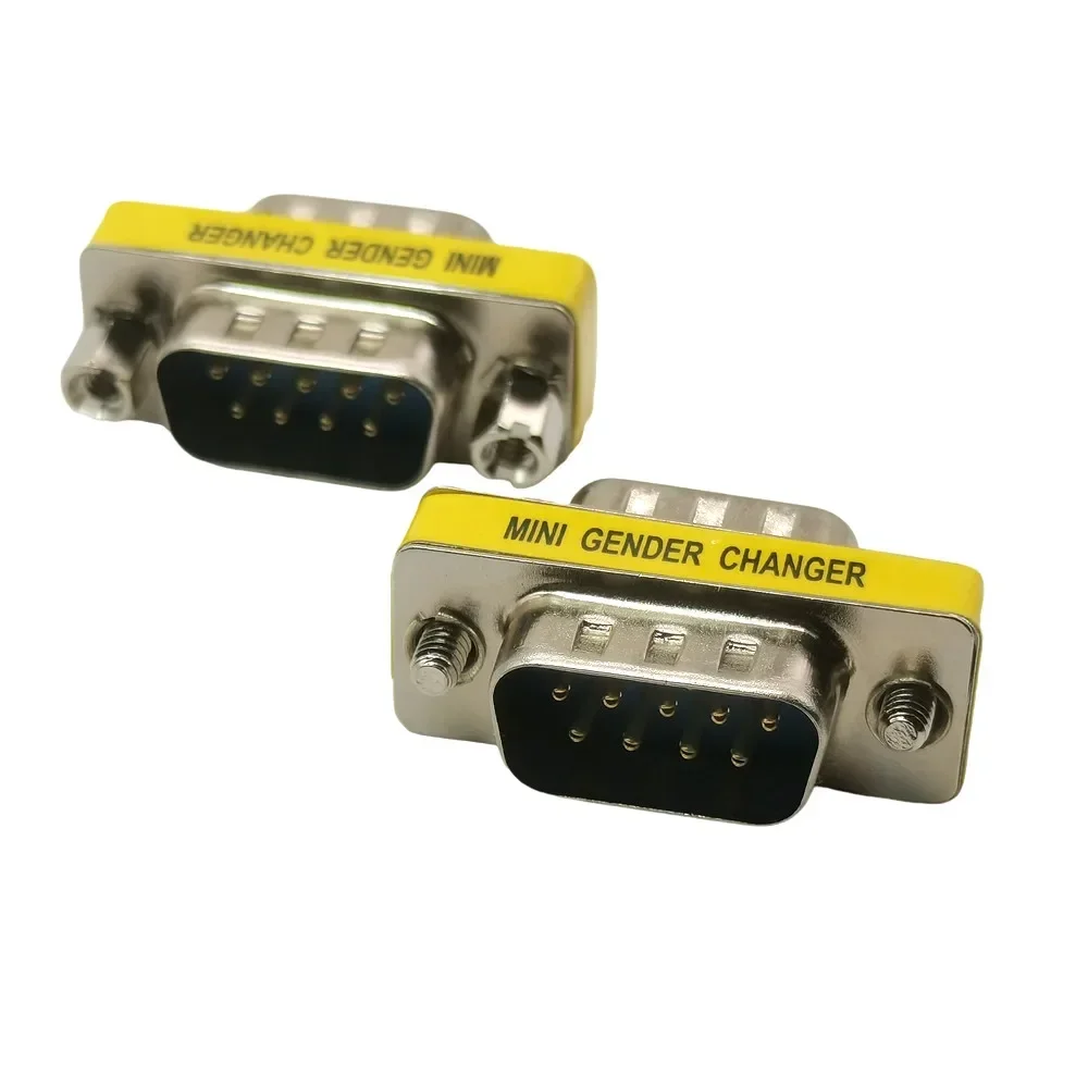 1 unidad DB9 MINI adaptador cambiador de género RS232 Com conector macho a hembra macho a macho 9 pines - imagen 3