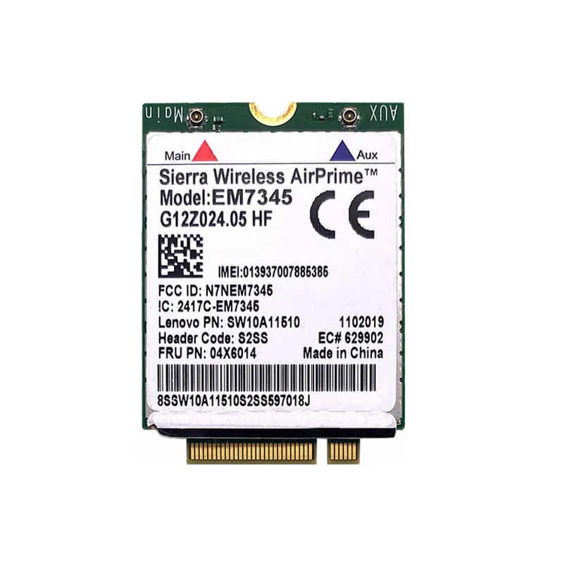 WDXUN para EM7345 4G LTE Banda ancha móvil 4G TARJETA WWAN EM7345 Módulo 04X 601904 X6014 Para X240 T440 T440P X250 T450 LTE 4G - imagen 3