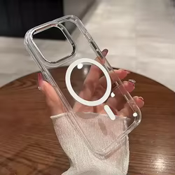 Funda Magnética MagSafe iPhone Transparente Acrílico Compatible