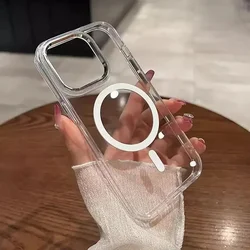 Funda Magnética MagSafe iPhone Transparente Acrílico Compatible