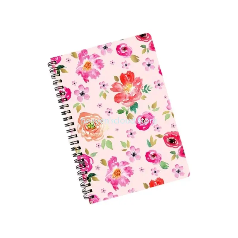 Y88B A 5 Notebook 5 Journal Grueso cuaderno papel Spirals Notepads Papelera papelería