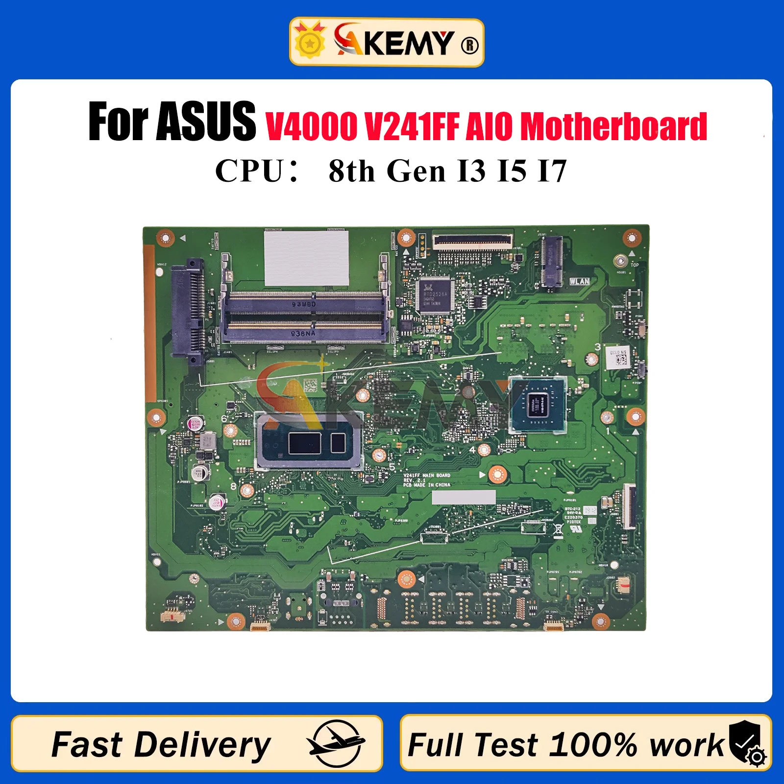 Placa base V241FF para ASUS Vivo AiO V241F V4000 V241FF con CPU I3 I5 I7 100% pruebas OK envío rápido alta calidad