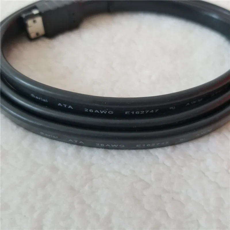 ESATA extensión de datos de Cable tipo plano con blindaje para conexión de disco duro de chasis de PC, color negro, 1M - imagen 4