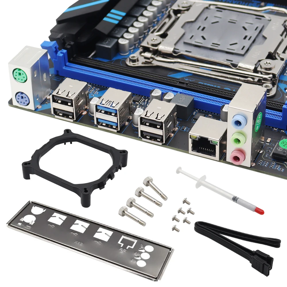 Placa base X99 QD4 LGA 2011-3 Xeon, procesador E5, memoria DDR4 M.2 NVME SATA, compatible con ordenador para juegos combinado no ECC - imagen 2