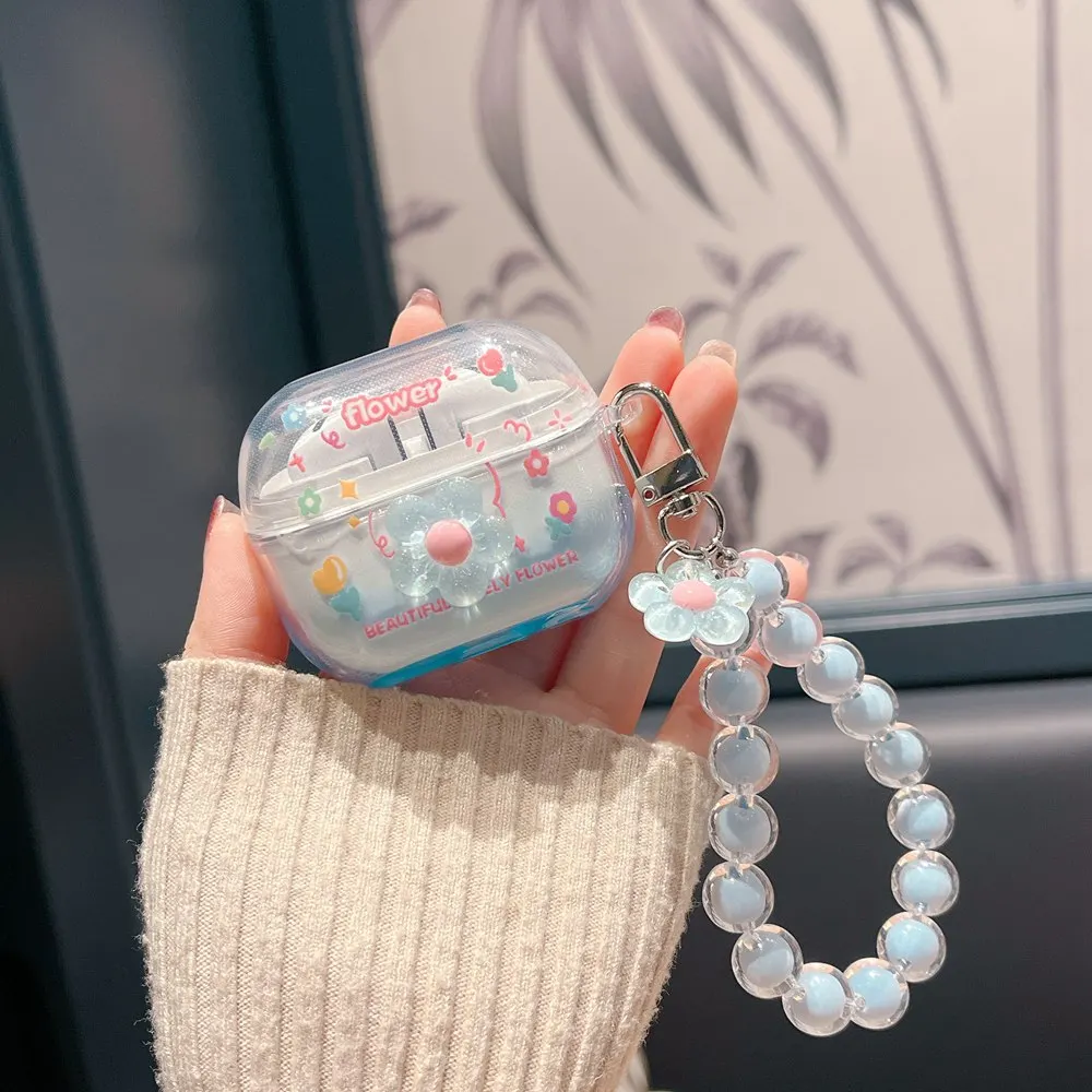 Bonita funda para auriculares con flores 3D para Samsung Galaxy Buds 3 Pro, funda protectora de silicona suave para auriculares, funda protectora Buds3 - imagen 4