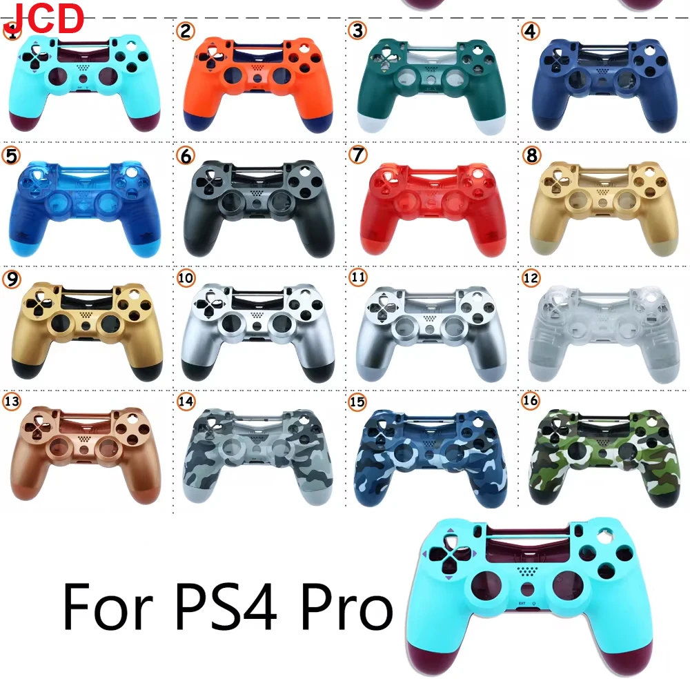 JCD nuevo DIY para PS4 Pro controlador inalámbrico de plástico para JDS 040 cubierta frontal trasera carcasa para reemplazo SONY
