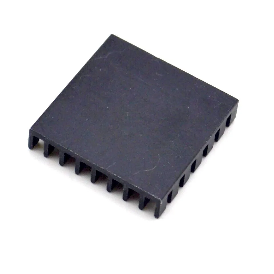 Disipador de calor de 50 piezas, radiador de alta calidad de 28x28x6MM (ranura rota negra) - imagen 3