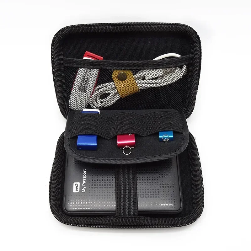 Nworld-funda de transporte para banco de energía de 2,5 pulgadas, bolsa protectora para unidad de disco duro HDD, militar, verde, USB, externa, WD seagate - imagen 4