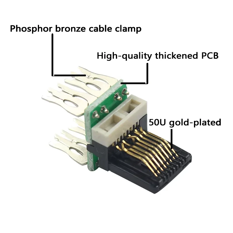 Conector RJ45 CAT6 Keystone - AMP CommScope para Red Ethernet - imagen 2