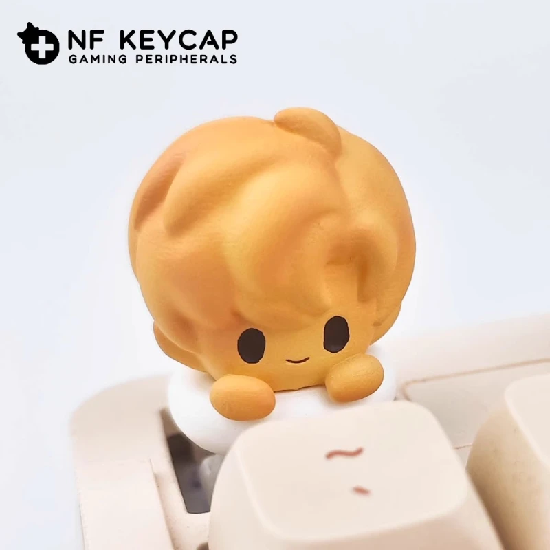 Teclas de la serie Love and Deep Space Biscuit para mujer, periféricos para juegos, teclas mecánicas de resina creativas y bonitas personalizadas - imagen 4