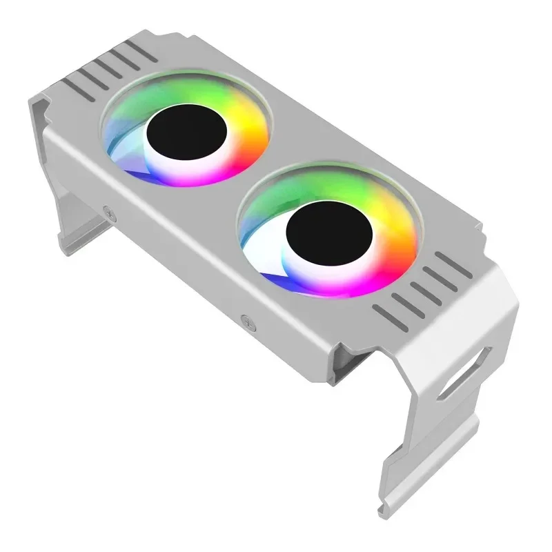 Disipador de calor Power Train D50 RAM, ventiladores duales 5020, Enfriador de memoria síncrono con luz ARGB, módulo de memoria, radiador de refrigeración DDR3 DDR4 DDR5 - imagen 2