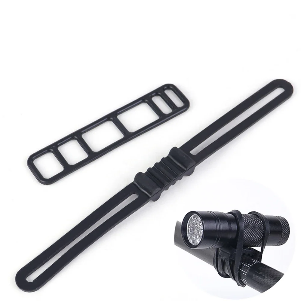 Bandas de montaje de silicona para bicicleta, correas de goma para luz de bicicleta, fijación de luz trasera, accesorios universales para bicicleta, 10 Uds. - imagen 5