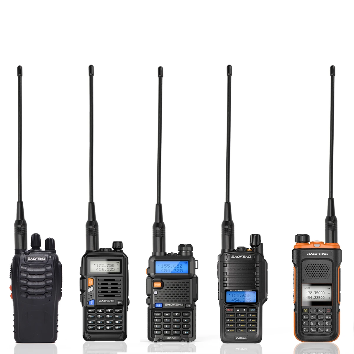 Baofeng Walkie Talkie antena Universal 136-174/400-520MHz UHF/VHF antena de doble banda amplificador de señal de Radio de alta ganancia SMA hembra - imagen 5