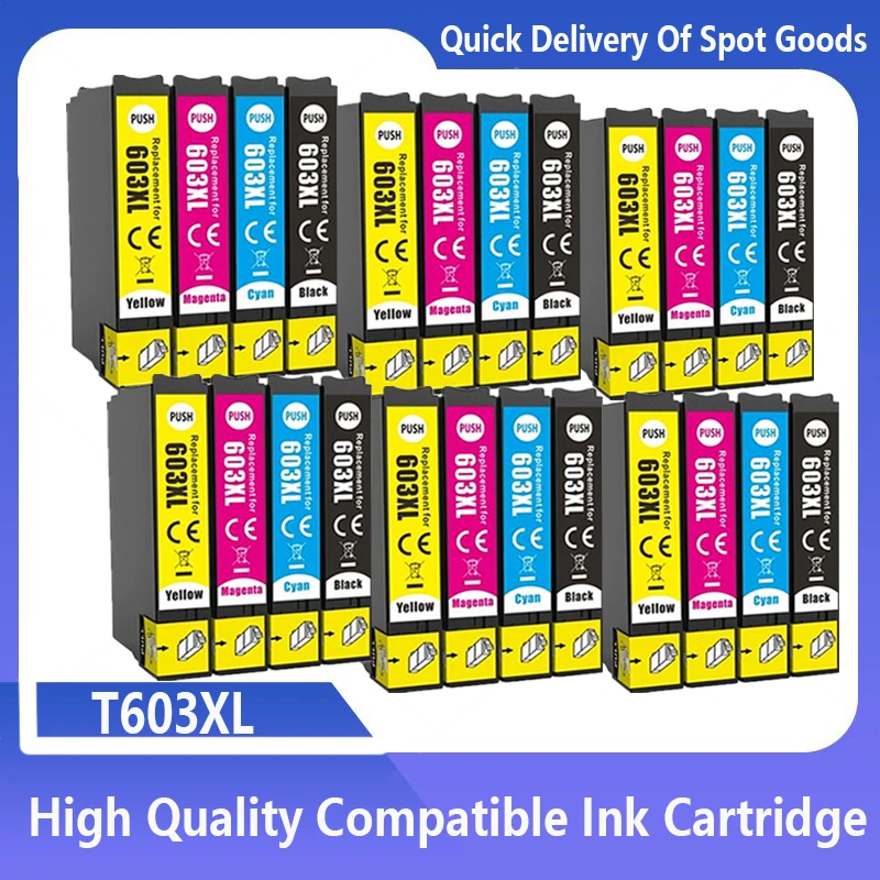 Cartucho Compatible 603XL 603 XL para impresora Epson T603 Expression Home XP-2100 XP-2105 XP-3100 XP-3105 XP-4100 XP-4105