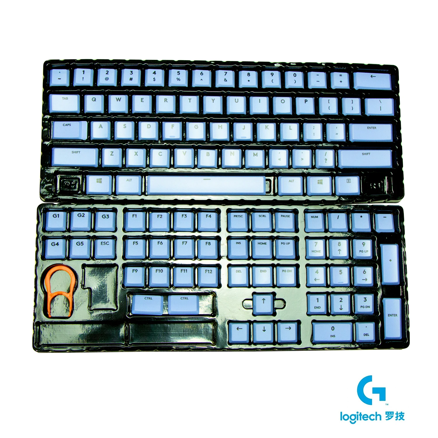 Teclas Logitech G913/G915 de 109 teclas, teclas de sublimación térmica PBT transparentes para teclado mecánico Logitech G913/G915 - imagen 5