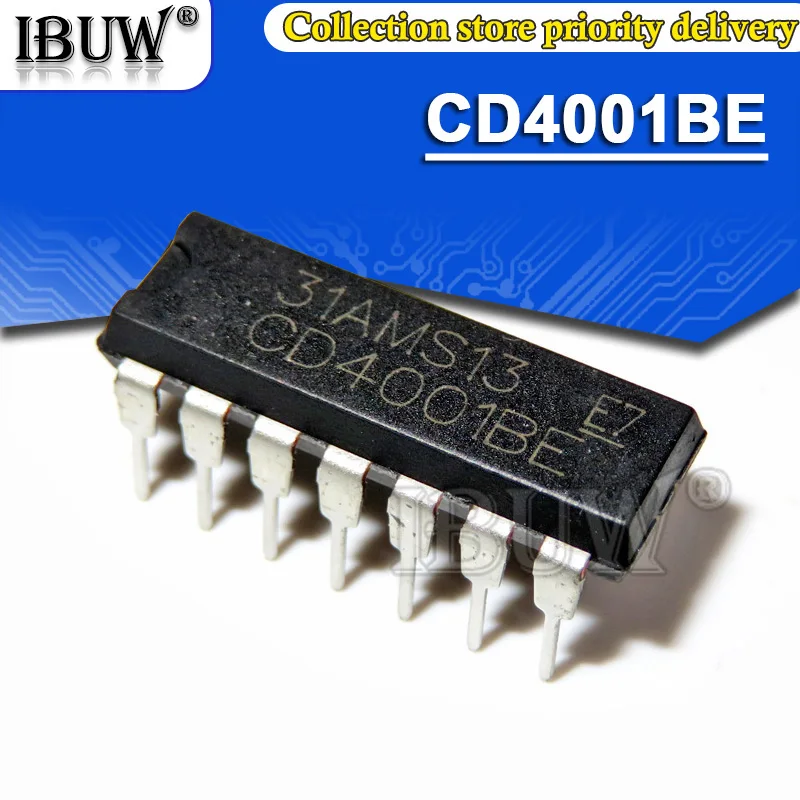 10 Uds CD4001BE DIP14 CD4001 DIP-14 CD4001BD DIP