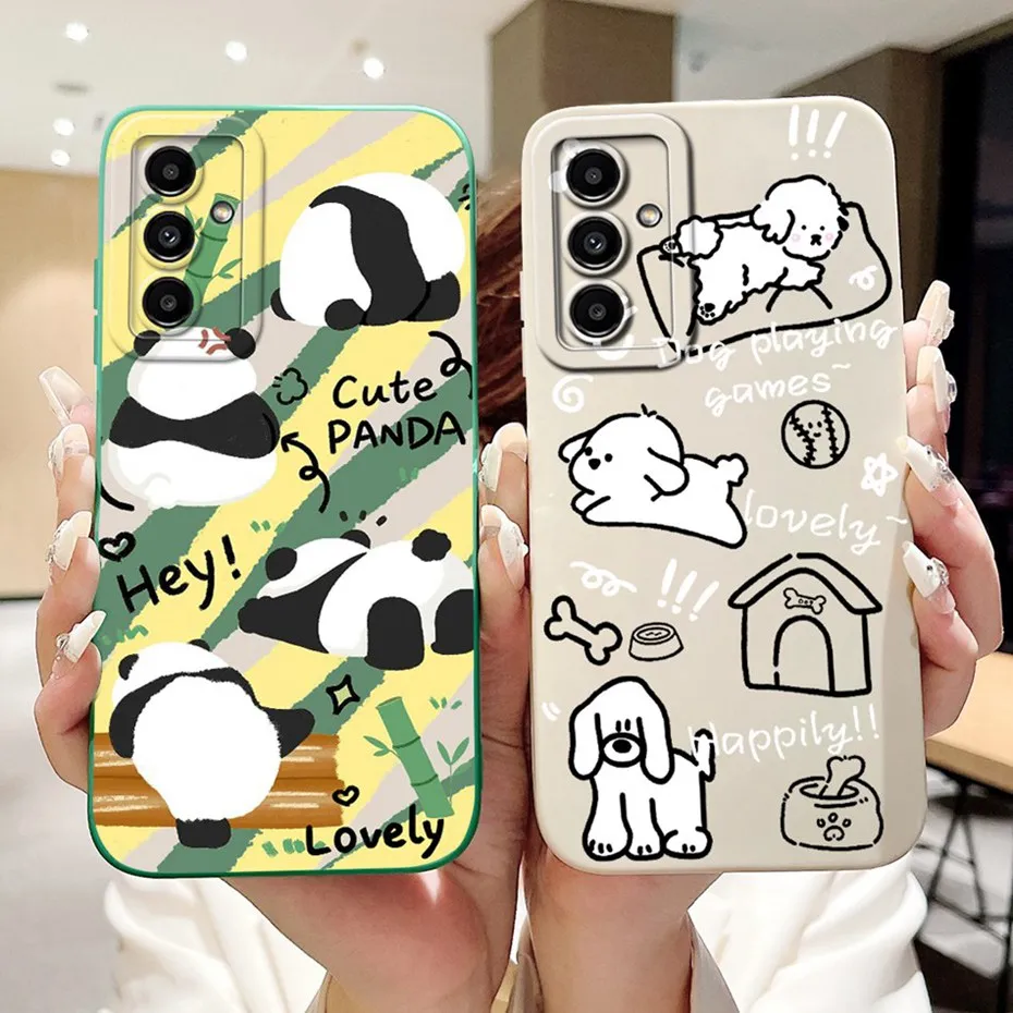 Funda protectora de lente para Samsung Galaxy M23 / F23, funda trasera de silicona suave pintada a la moda para Samsung M23 F23 5G - imagen 5