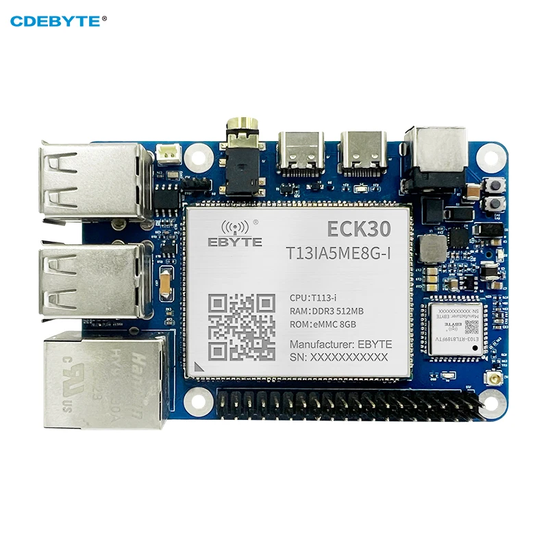 T113-I computadora de placa única RISC-V DSP RJ45 WIFI puede MIPI CDEBYTE ECB30-P4T13IA5ME8G-I 512M DDR3 8GB EMMC grado Industrial - imagen 3