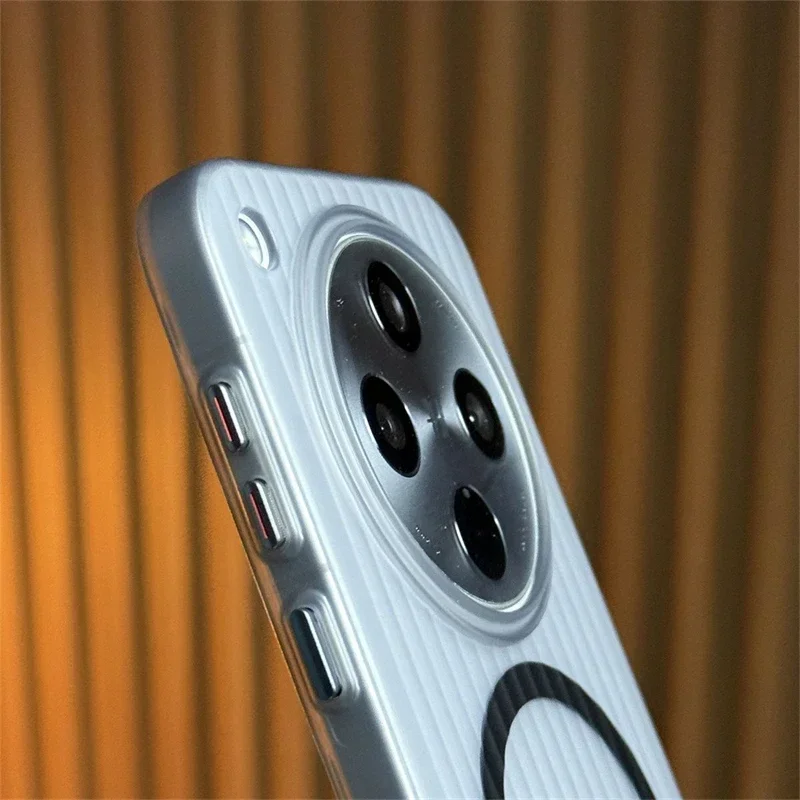 Para OPPO Find X8 Ultra MagSafe transparente equipaje raya cubierta de teléfono para OPPO Find X8 Pro X7 Ultra X6Pro parachoques duro a prueba de golpes - imagen 5