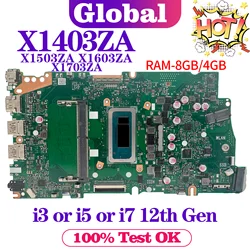 Placa base ASUS X1403ZA para portátil X1503ZA/X1603ZA