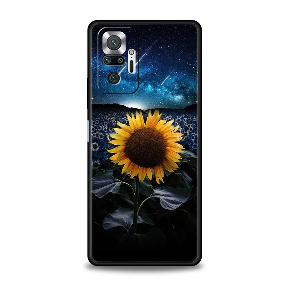 Hermosa funda de teléfono de girasol amarillo para Xiaomi Redmi Note 14 5G 13 12 10 11 Pro Plus 4G 14C 13C 12C 10C 9C funda suave de TPU - imagen 3