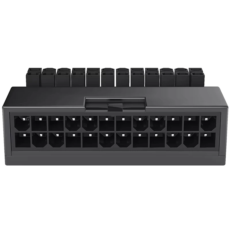 Teucer ATX 24 pines 90 grados adaptador de enchufe de alimentación placa base conectores de alimentación Cable de alimentación aislado Modular accesorio de montaje - imagen 4