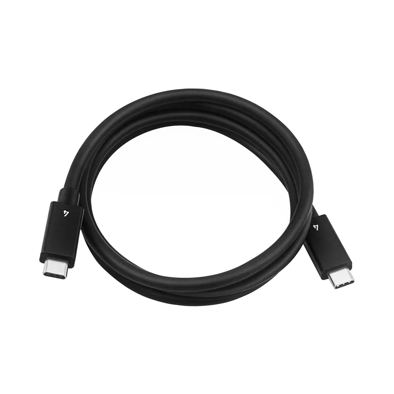 Cable USB C Thunderbolt4/3 compatible con 40gbps, 8K @ 60Hz, soporte de vídeo, cargador rápido PD100W para TH3G4G3 GPU Dock, Cable de ordenador portátil, 1M, 2M