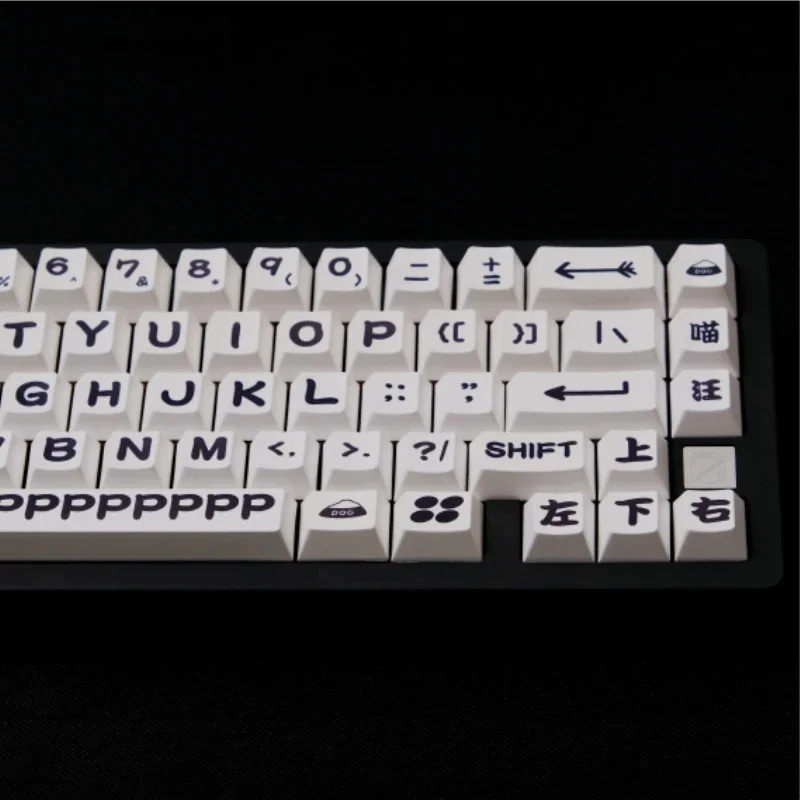 GMK-teclas con perfil de cereza para gatos y perros, 150 teclas, sublimación de tinte PBT para teclado mecánico, accesorios personalizados para juegos DIY - imagen 4