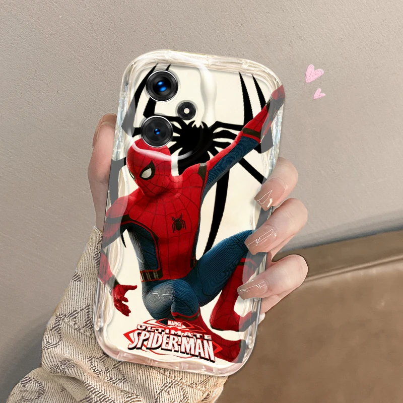 Marvel Spider-Man Art Cool para Xiaomi Redmi Note 13 12 12S 11S 11 10 9 8 10A 9C 9T Pro Plus 5G Wave Oil Back Phone Case - imagen 2