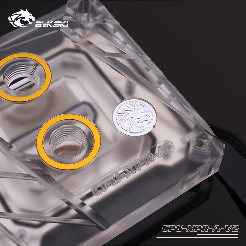 Bykski-bloque de agua de CPU para INTEL LGA1150, 1151, 1155, 1156, 1200, 1700, 2011, 2066, X99, I7, radiador de refrigeración RGB SYNC /CPU-XPR-A-V2 - imagen 3