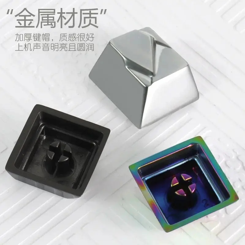 Teclas de Metal geométricas, tapa de tecla personalizada, altura Chreey R4, teclado mecánico Original, diseño creativo - imagen 2