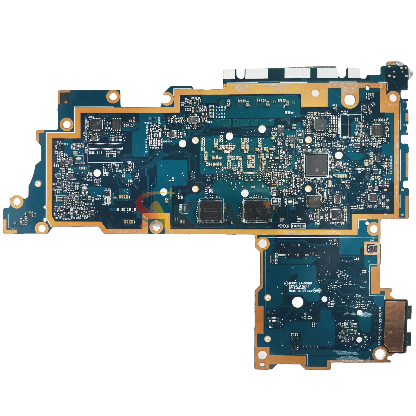 Para Dell Latitude 12 7200 placa base de computadora portátil DDB20 LA-G661P con i3 i5 i7 CPU RAM 16G CN-0XFWFG 0TJFG7 692DM prueba de 100% OK - imagen 2