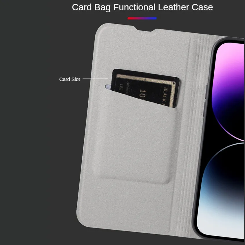 Funda con tapa magnética para Samsung Galaxy S24 Ultra S23 FE S22 Plus, funda protectora con soporte para teléfono, Coque Capa - imagen 4