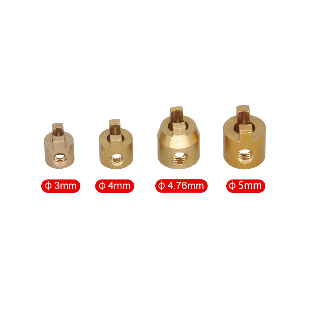 5 uds diámetro 3mm/4mm/4,76mm/5mm modelo barco latón cobre eje de transmisión para perro muleta accesorios para eje de transmisión de barco Rc - imagen 2