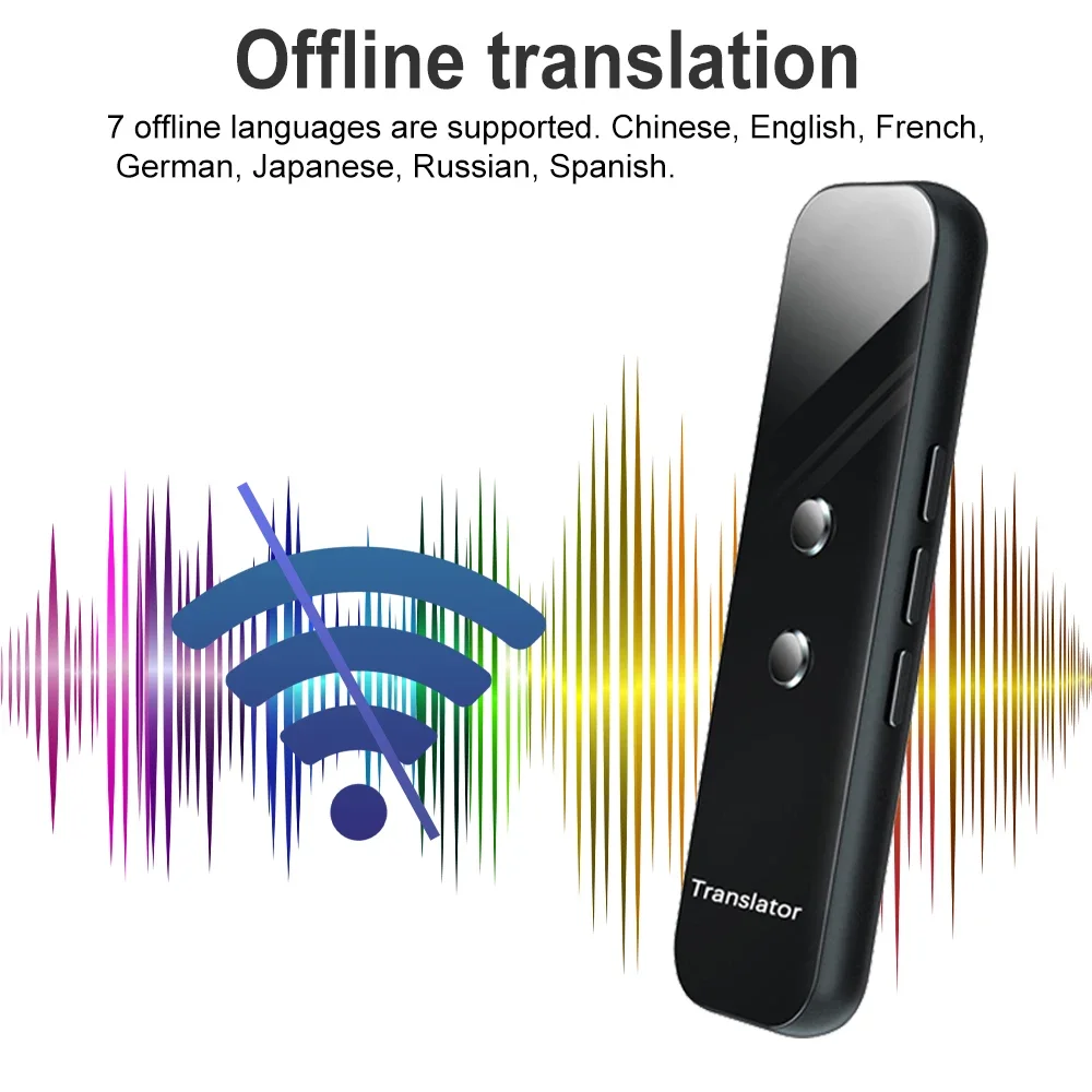 Traductor Himtop portátil, 137 idiomas, aplicación inteligente de texto por voz instantánea, fotografía, traducción de idiomas, aprendizaje, viajes, negocios - imagen 5