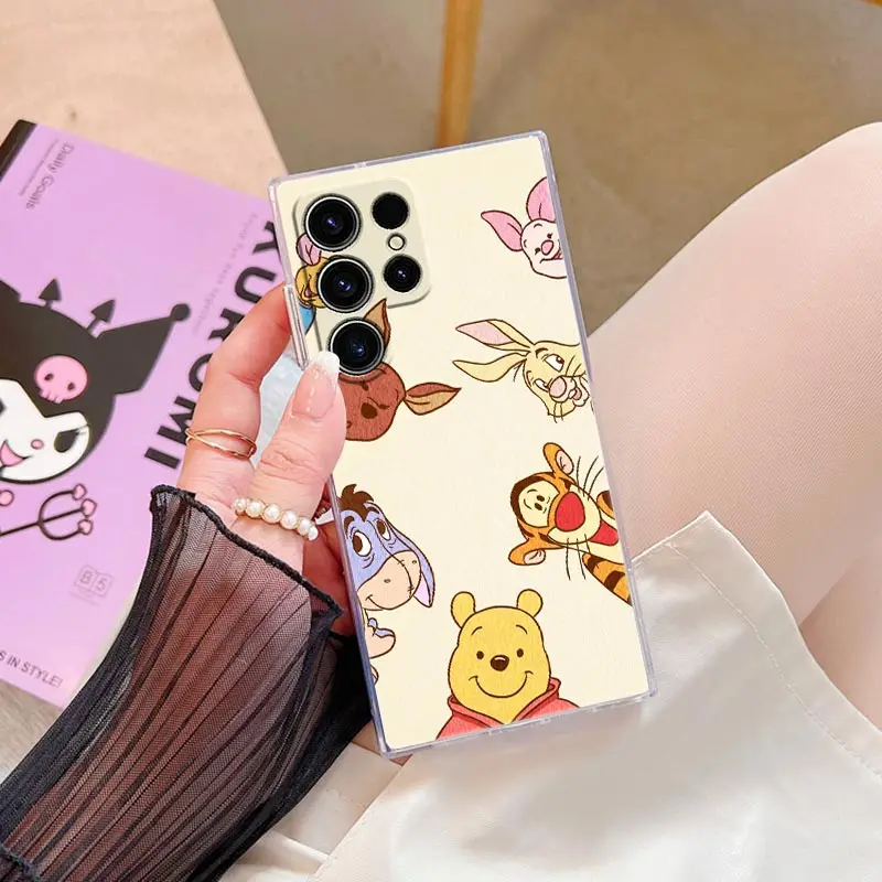 W-winnie-Funda de teléfono para Samsung S24, S23 Ultra, S22, S20 Plus, S21 FE, transparente, Galaxy S24Ultra - imagen 4