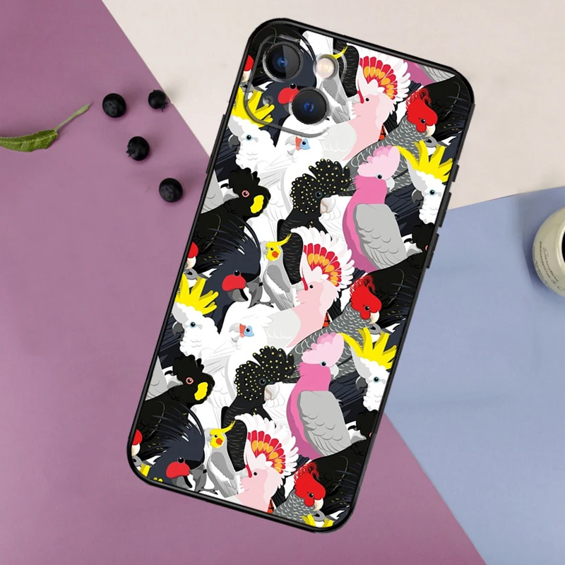 Funda de pájaro loro Animal para iPhone 14, 13, 11, 12, 16, 15 Pro Max, 12, 13 Mini, X, XR, XS MAX, 7, 8, 14, 16, 15 Plus, cubierta trasera - imagen 5