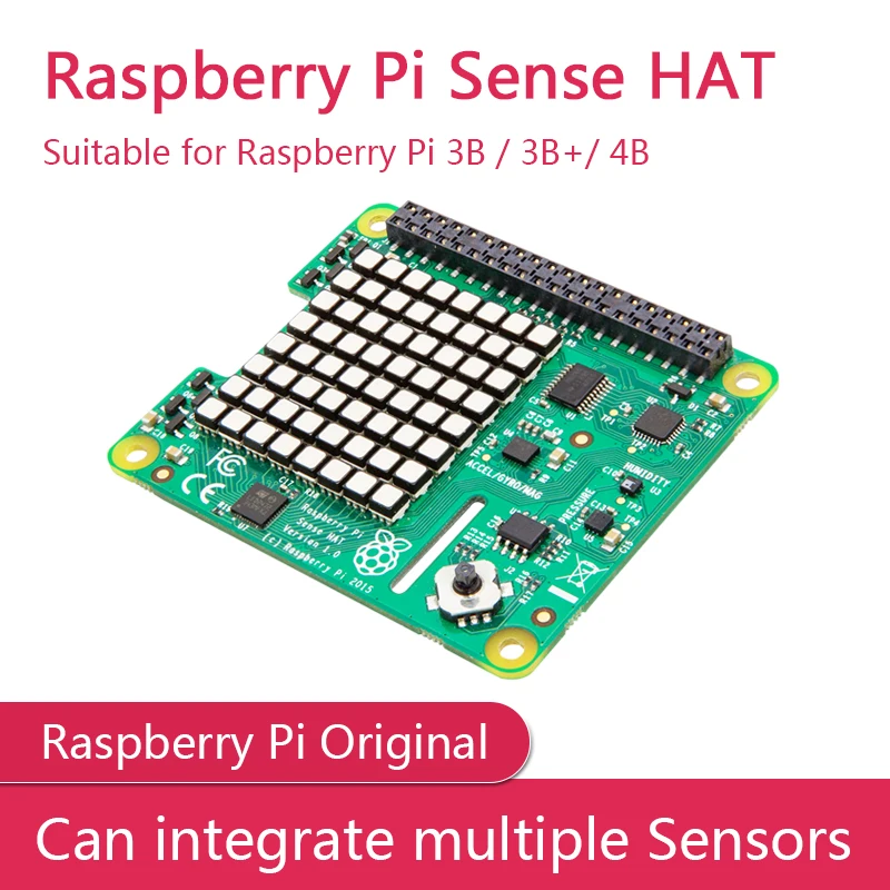 Módulo oficial de sensor de temperatura y humedad y presión direccional Raspberry Pi Sense HAT - imagen 2