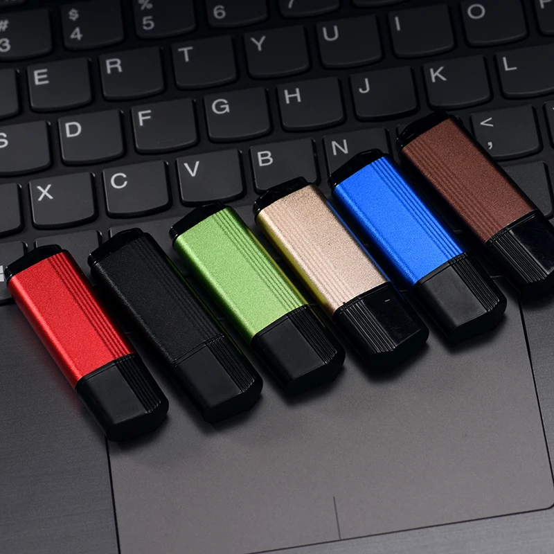 Unidades Flash USB de Metal 64GB 100% Capacidad Memoria Real Stick 32GB Llavero Pen Drive 16GB Mini Regalo de Negocios Creativo Pendrive - imagen 5