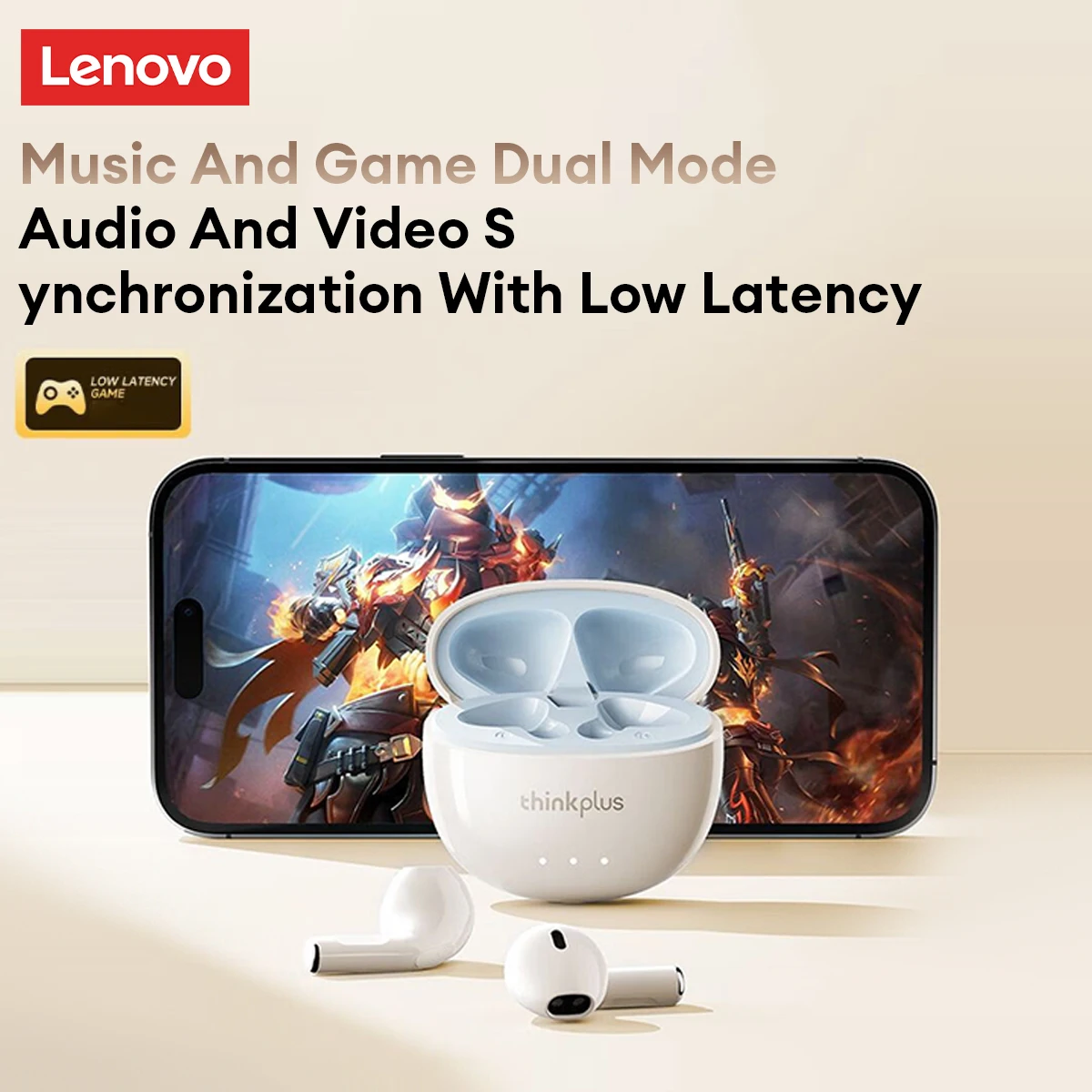 Choice Lenovo LP2 Pro auriculares inalámbricos Bluetooth 5,4 auriculares para juegos de baja latencia auriculares deportivos de llamada HD de alta calidad con micrófono - imagen 5