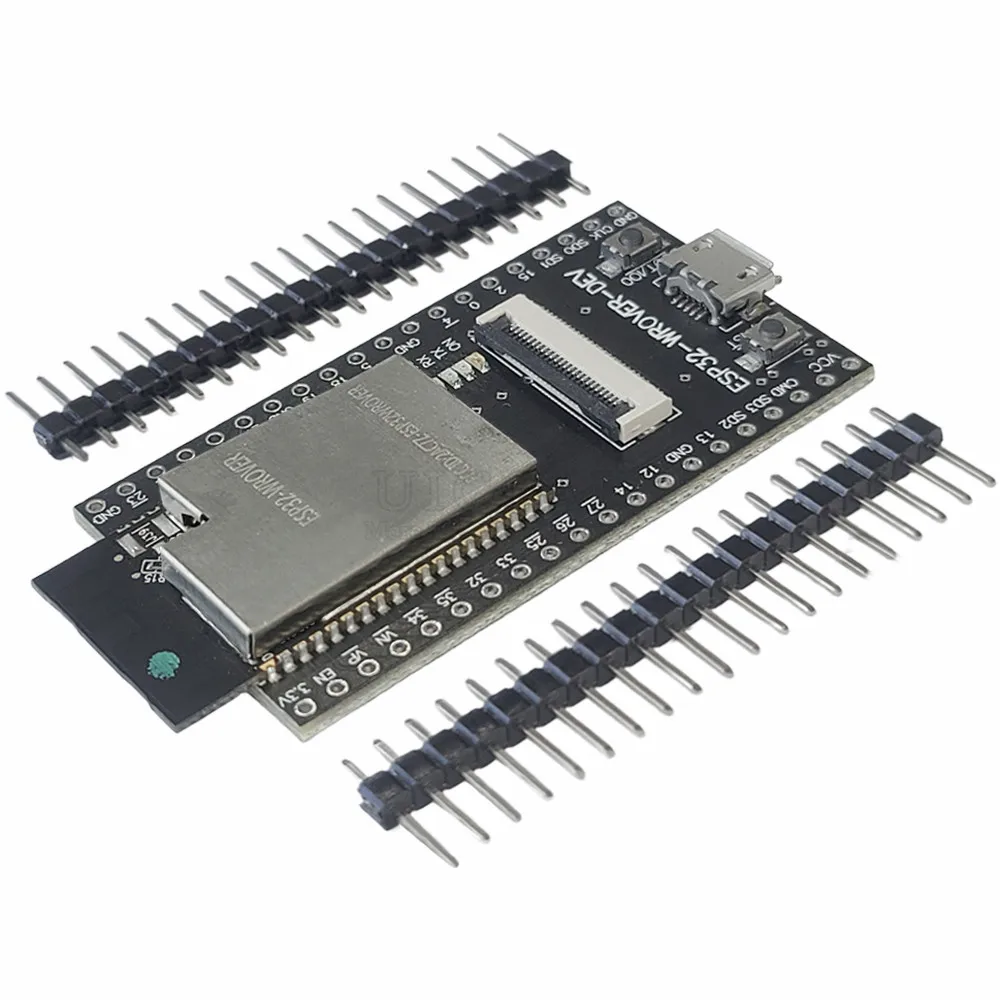 Placa de desarrollo ESP32 CAM, módulo de cámara OV2640, 2MP, 24 Pines, ESP32-WROVER-DEV, CH340C, 2,4G, Wifi, BT