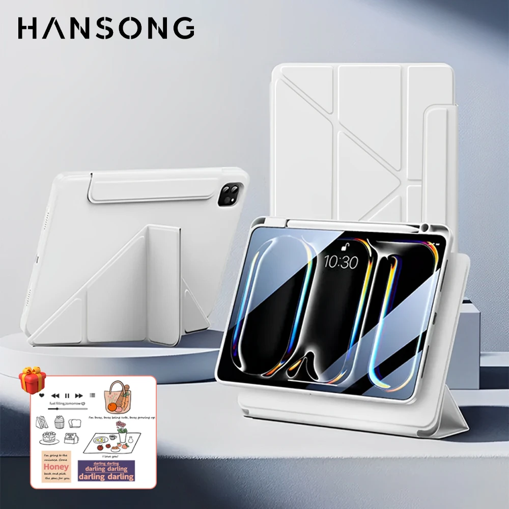 Para iPad Funda magnética de 10. a generación para iPad Pro 13 12,9 12 9 11 M4 M2 Funda para iPad Air 5 4 3 9/8/7a generación 10,2 pulgadas y 10,9 pulgadas - imagen 2