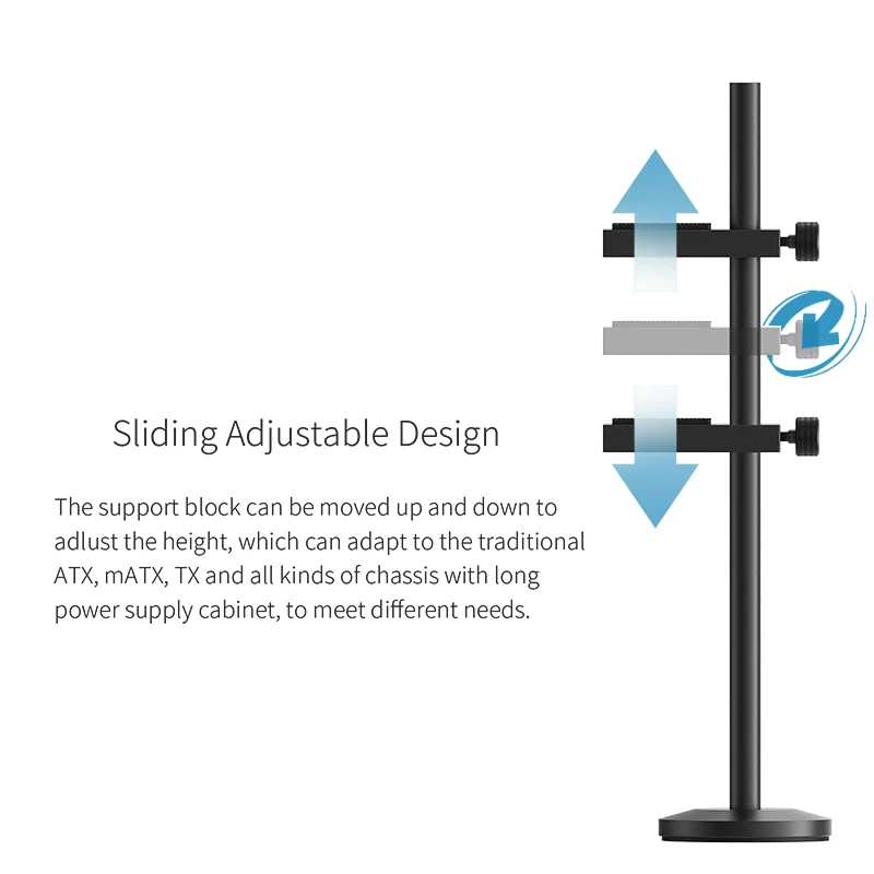 TEUCER-soporte de tarjeta gráfica de aleación de aluminio magnético, VC-1, 195mm, GPU, Jack, caja de PC de escritorio, Kit de refrigeración - imagen 3